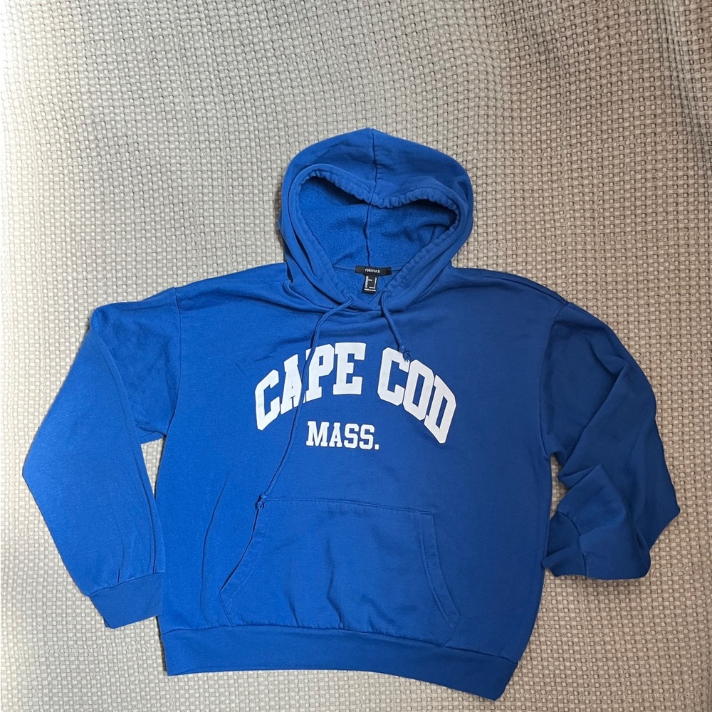 Forever 21 Blue Fleece Hoodie